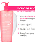 Bioderma Sensibio Gel Moussant, Gel micelar limpiador 500ml.