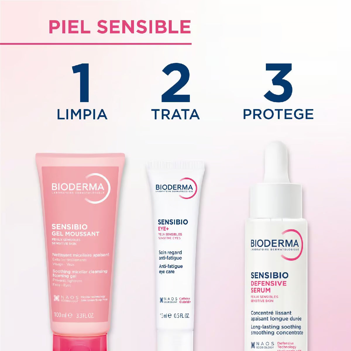 Bioderma Sensibio Gel Moussant gel micelar limpiador 100 ml