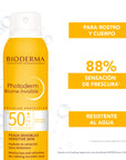 Bioderma Photoderm Bruma Invisible FPS 50+, Protección solar corporal 150ml.