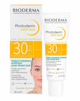 Bioderma Photoderm AKN Mat FPS 30, Protección solar facial para piel mixta a grasa, 40ml