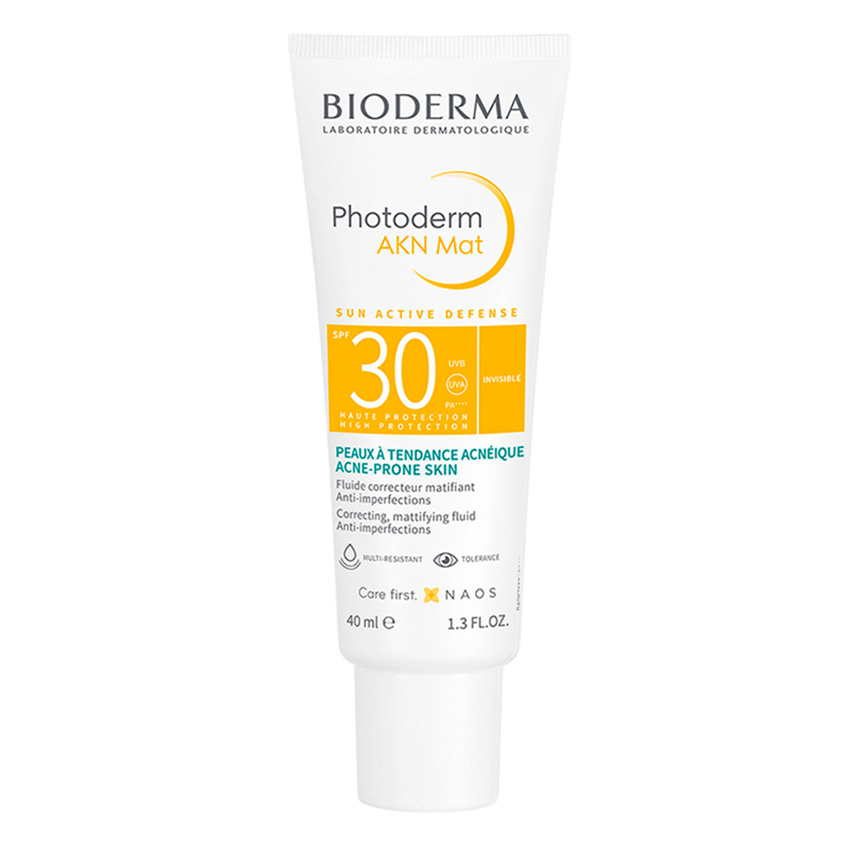 Bioderma Photoderm AKN Mat FPS 30, Protección solar facial para piel mixta a grasa, 40ml