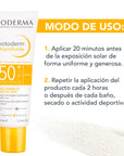 Bioderma Photoderm Aquafluido FPS 50+ Invisible, Protección solar facial 40ml.