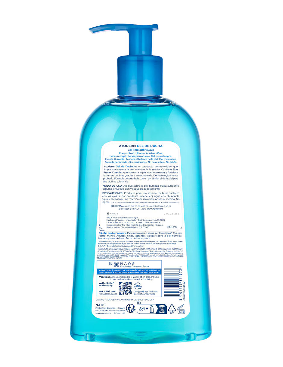 Bioderma Atoderm Gel De Ducha 500ml