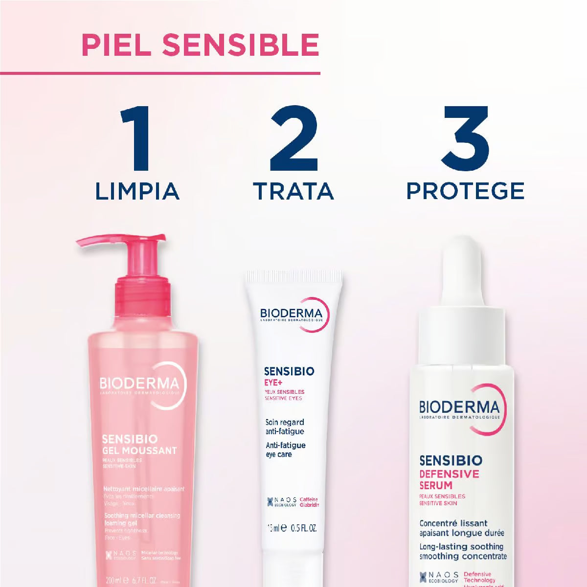 Bioderma Sensibio Gel Moussant Gel Limpiador Facial Piel Sensible 200 Ml