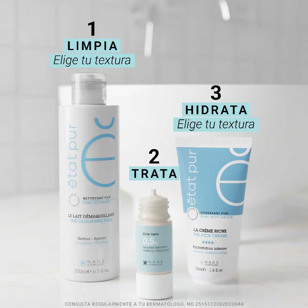 Etat Pur Activo Puro Aloe Vera, hidrata y regenera la piel 15ml.