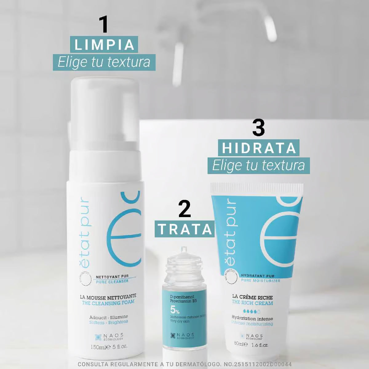 Etat Pur Activo Puro D-Pantenol, fortalece e hidrata 15ml.