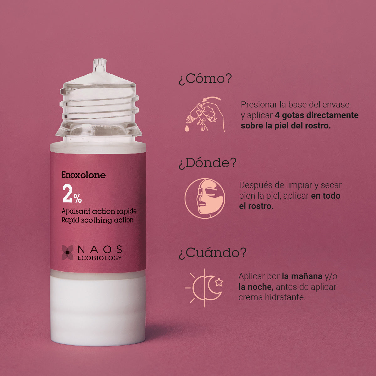 Etat Pur activo puro enoxolona, para pieles hiperreactivas 15ml.
