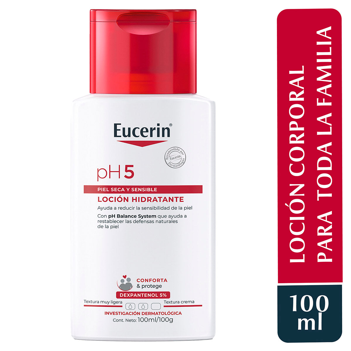 Eucerin pH5 loción corporal hidratante piel seca y sensible 100ml.