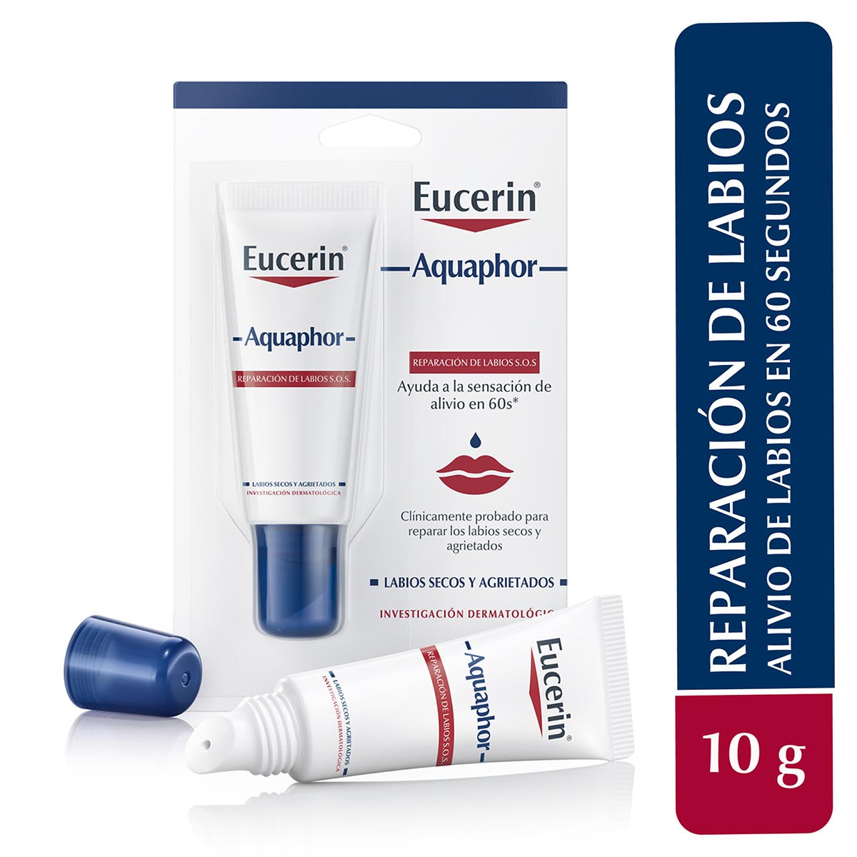 Eucerin Aquaphor Reparador de Labios SOS 10ml.