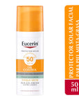 Eucerin protector solar facial matificante FPS50+ 50ml.