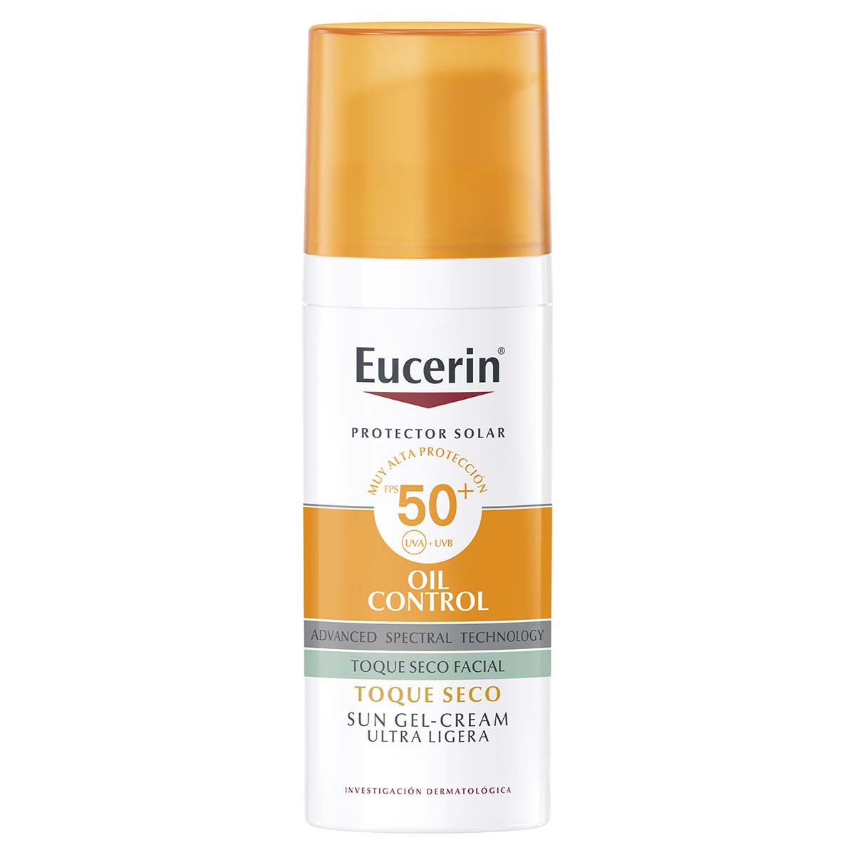 Eucerin protector solar facial matificante FPS50+ 50ml.