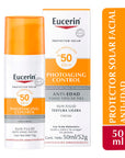 Eucerin Protector solar facial fluido anti-edad FPS50 50ml.