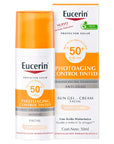 Eucerin protector solar facial photoaging control tinted tono claro FPS50+ 50ml.