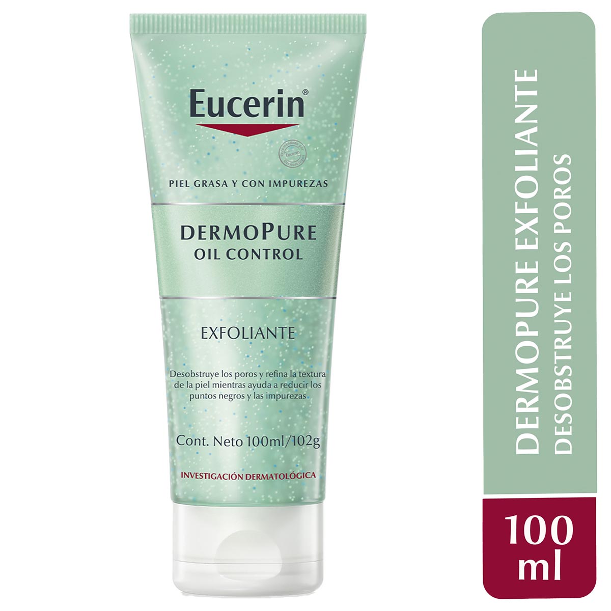Eucerin exfoliante facial dermopure piel grasa y/o con tendencia acneica 100ml.