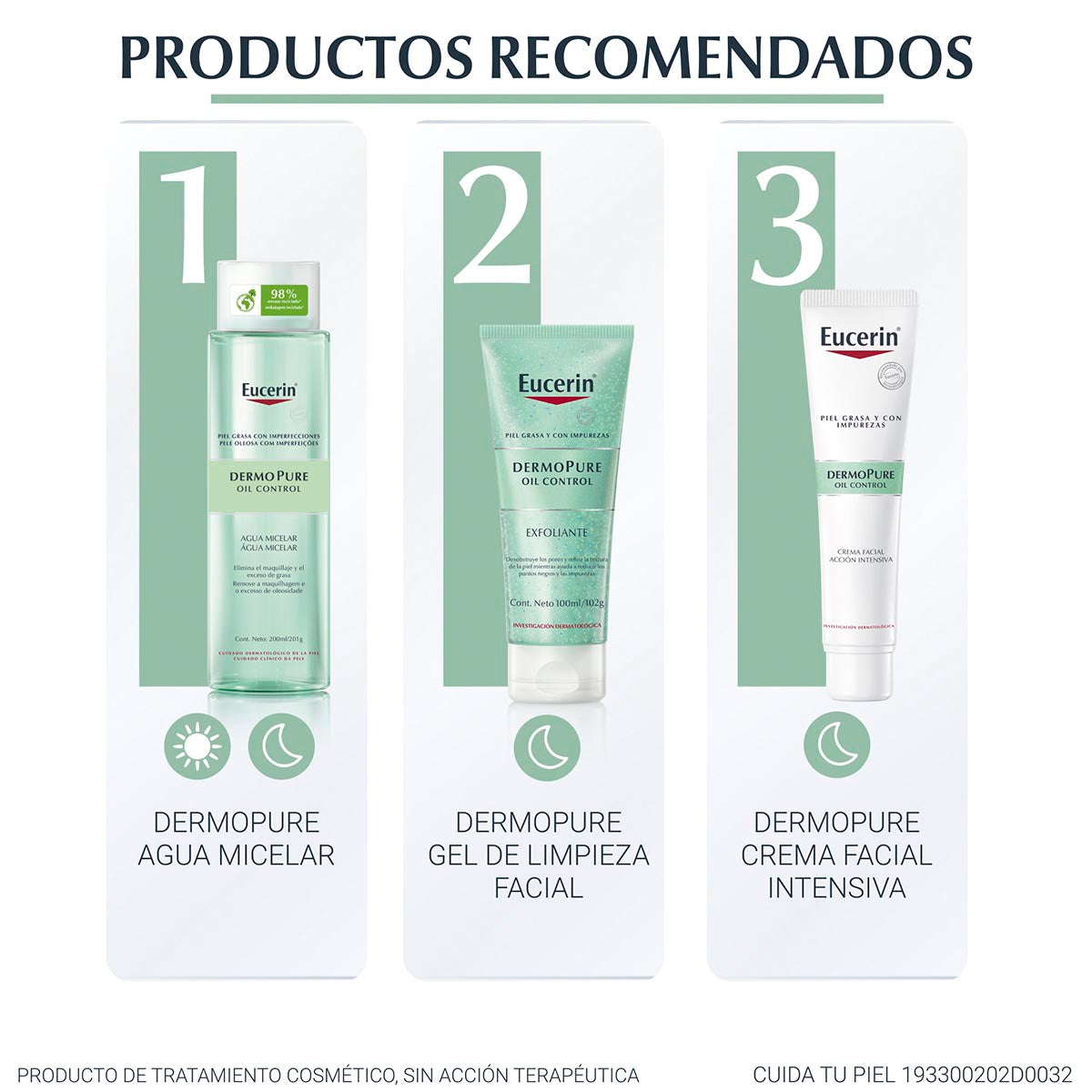 Eucerin Dermopure exfoliante para piel grasa y/o con tendencia acneica 100ml.