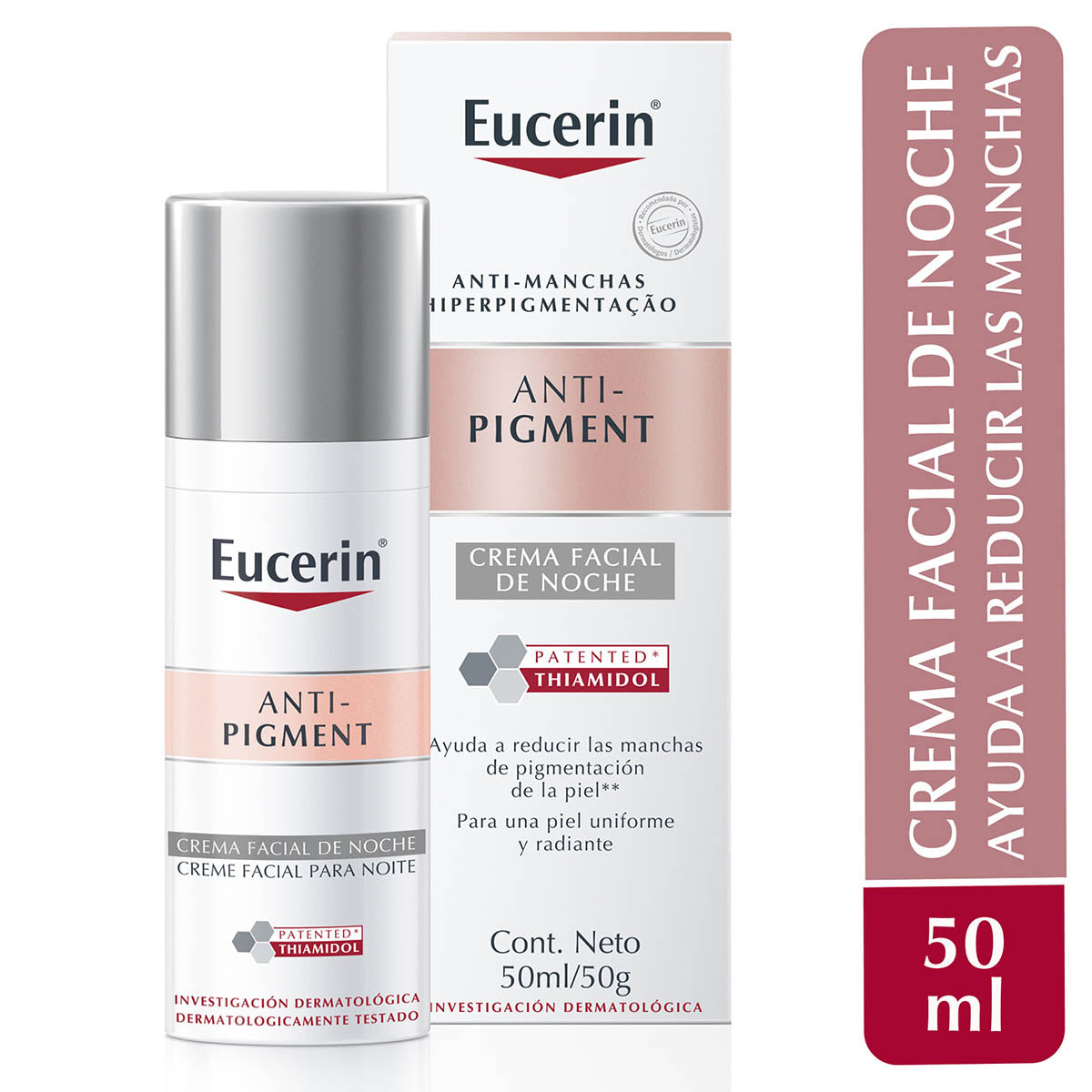 Eucerin anti-pigment crema facial anti-hiperpigmentación noche 50ml.