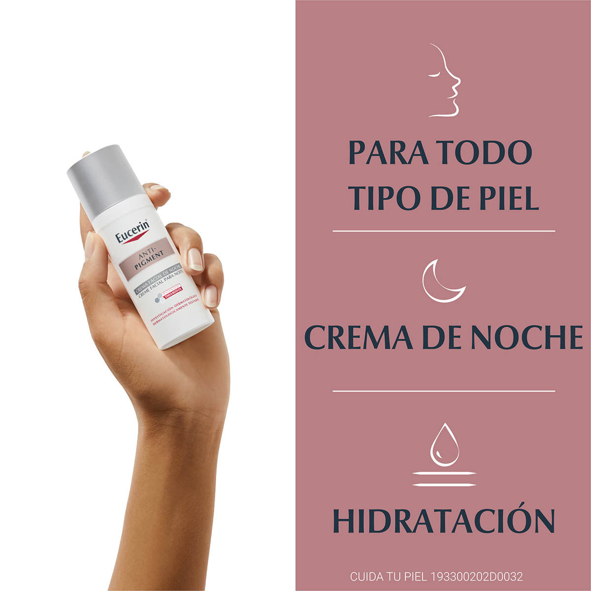 Eucerin anti-pigment crema facial anti-hiperpigmentación noche 50ml.