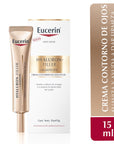 Eucerin hyaluron filler + Elasticity eyes crema contorno de ojos antiarrugas 15ml.