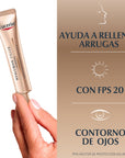 Eucerin hyaluron filler + Elasticity eyes crema contorno de ojos antiarrugas 15ml.