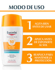 Eucerin sun face hydro-fluid protector solar facial ultra-ligero SPF 50+ 50ml.