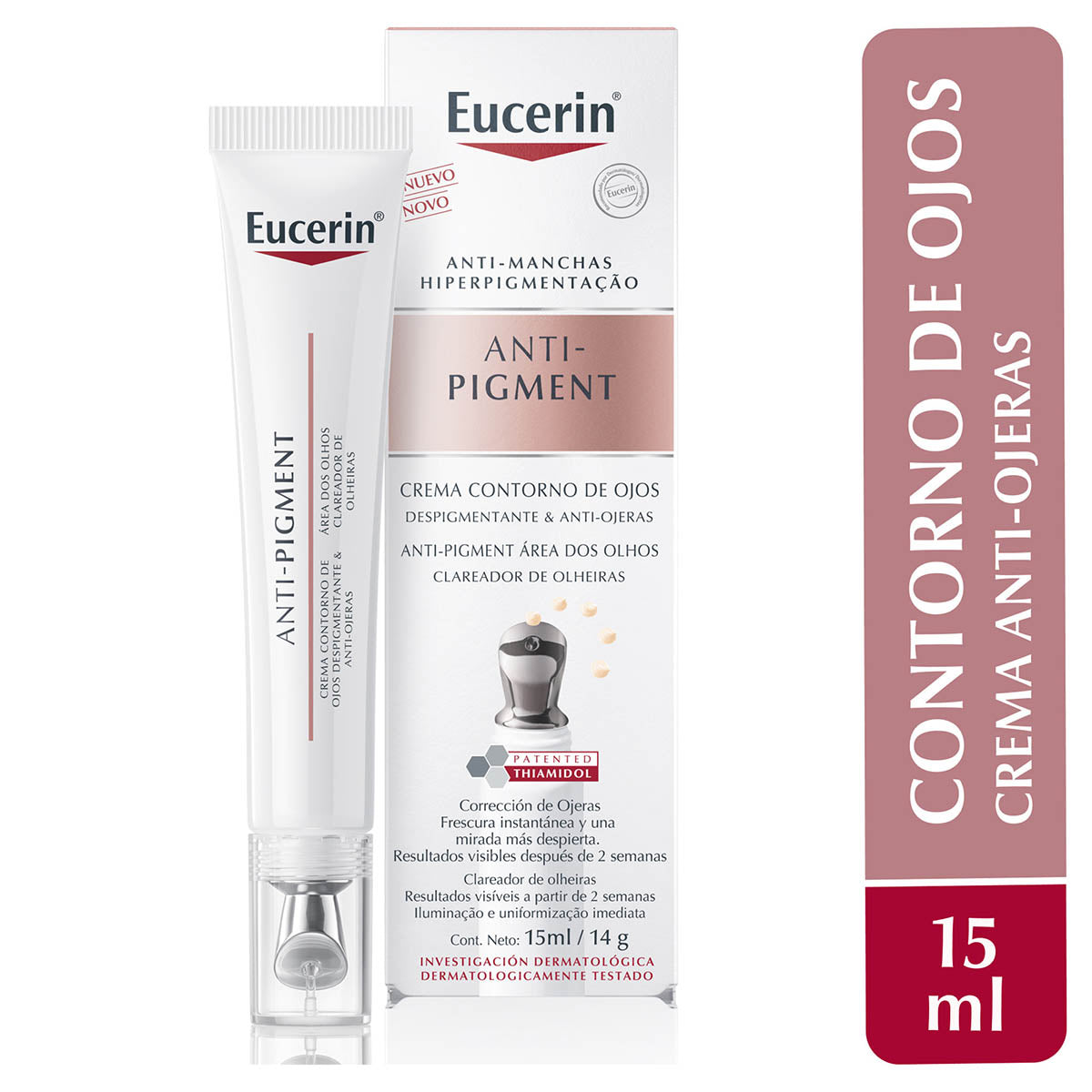 Eucerin anti-pigment crema facial anti-ojeras 15ml.