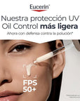 Eucerin Oil Control Serum Ultra Light SPF 50 Protector Solar Facial 30 ML