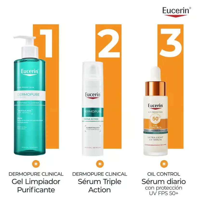 Eucerin Oil Control Serum Ultra Light SPF 50 Protector Solar Facial 30 ML