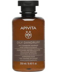 Apivita Shampoo anticaspa para cuero cabelludo graso 250ml.