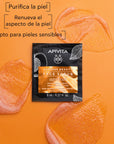 Apivita Mascarilla Facial Exfoliante Suave con Chabacano 2x8ml.