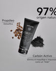 Apivita Gel Limpiador facial detox con carbón activado 150ml.