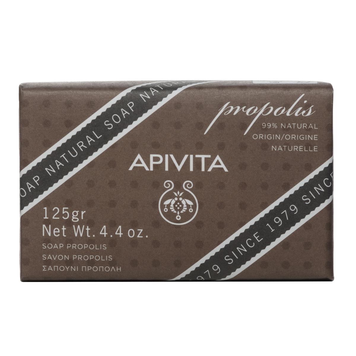 Apivita Jabón en barra natural con propóleo para piel grasa 125gr.