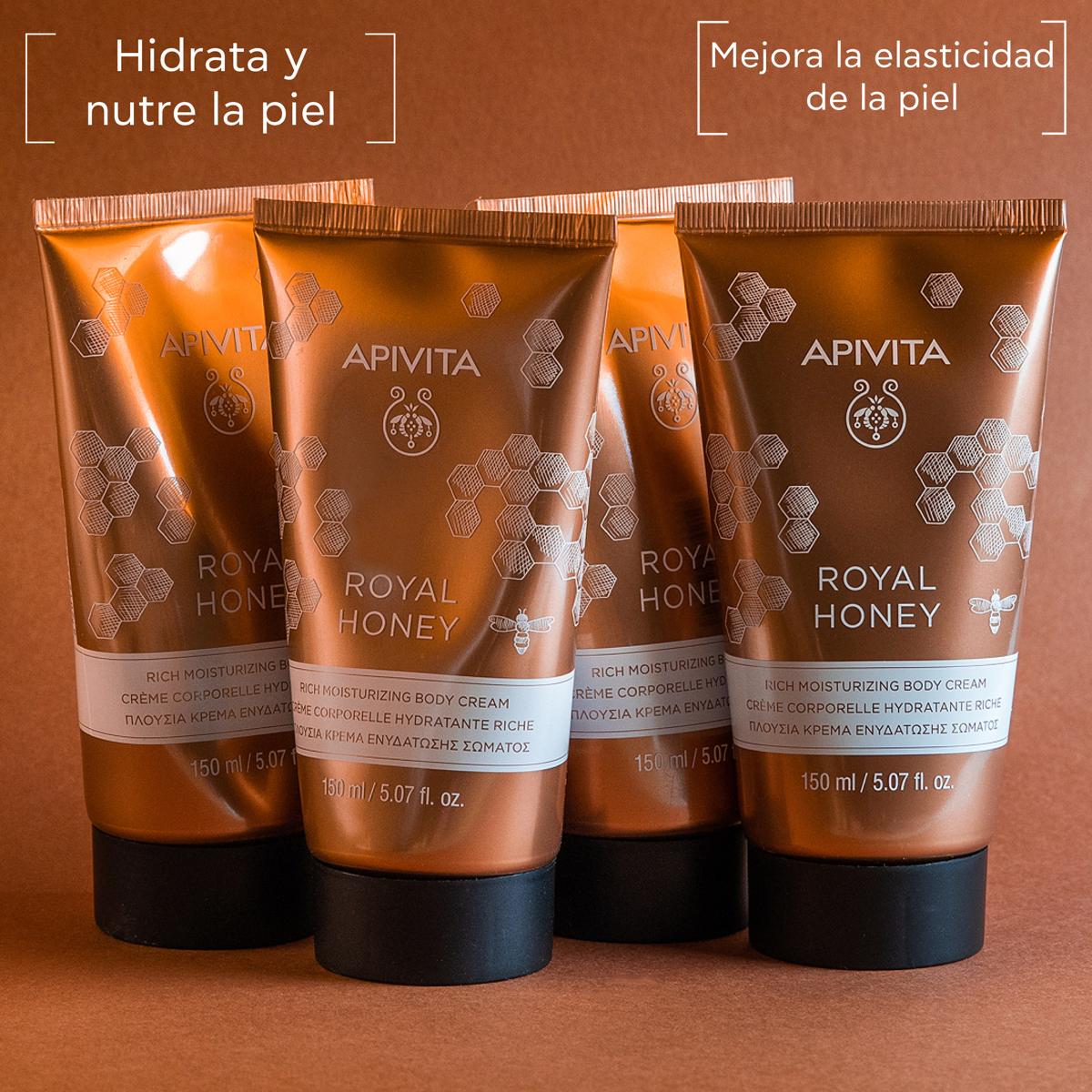 Apivita Royal Honey Body Cream para Piel Seca 150ml.