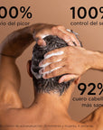 Apivita Shampoo anticaspa para cuero cabelludo graso 250ml.