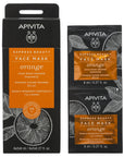 Apivita Mascarilla facial iluminadora con naranja 2x8ml.