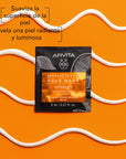 Apivita Mascarilla facial iluminadora con naranja 2x8ml.