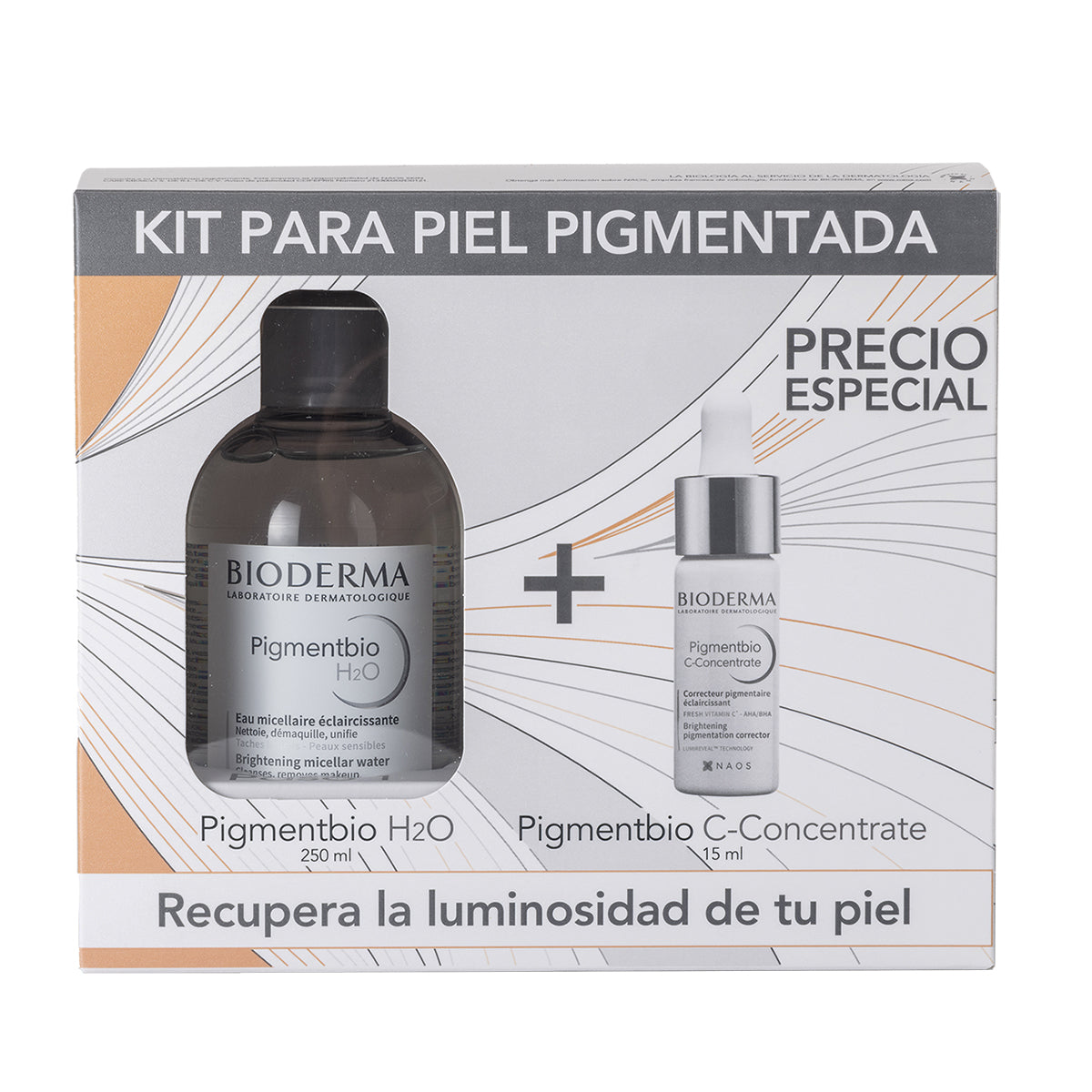 Kit pigmentbio H2O 250ml + Pigmenbio c-concentrate 15ml.