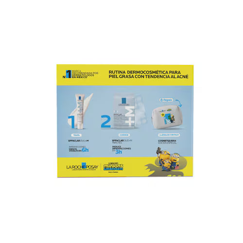 La Roche-Posay Kit Effaclar Duo+M Anti-Imperfecciones 40 ml + Effaclar Duo+M Patch 22 Parches + Cosmetiquera