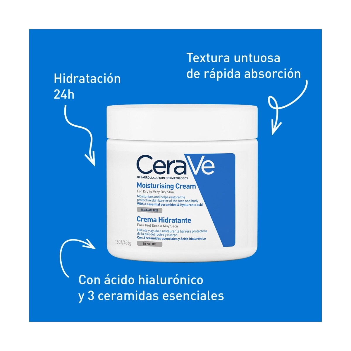 CeraVe Kit Crema Hidratante 454 g + Crema Hidratante 50 ml