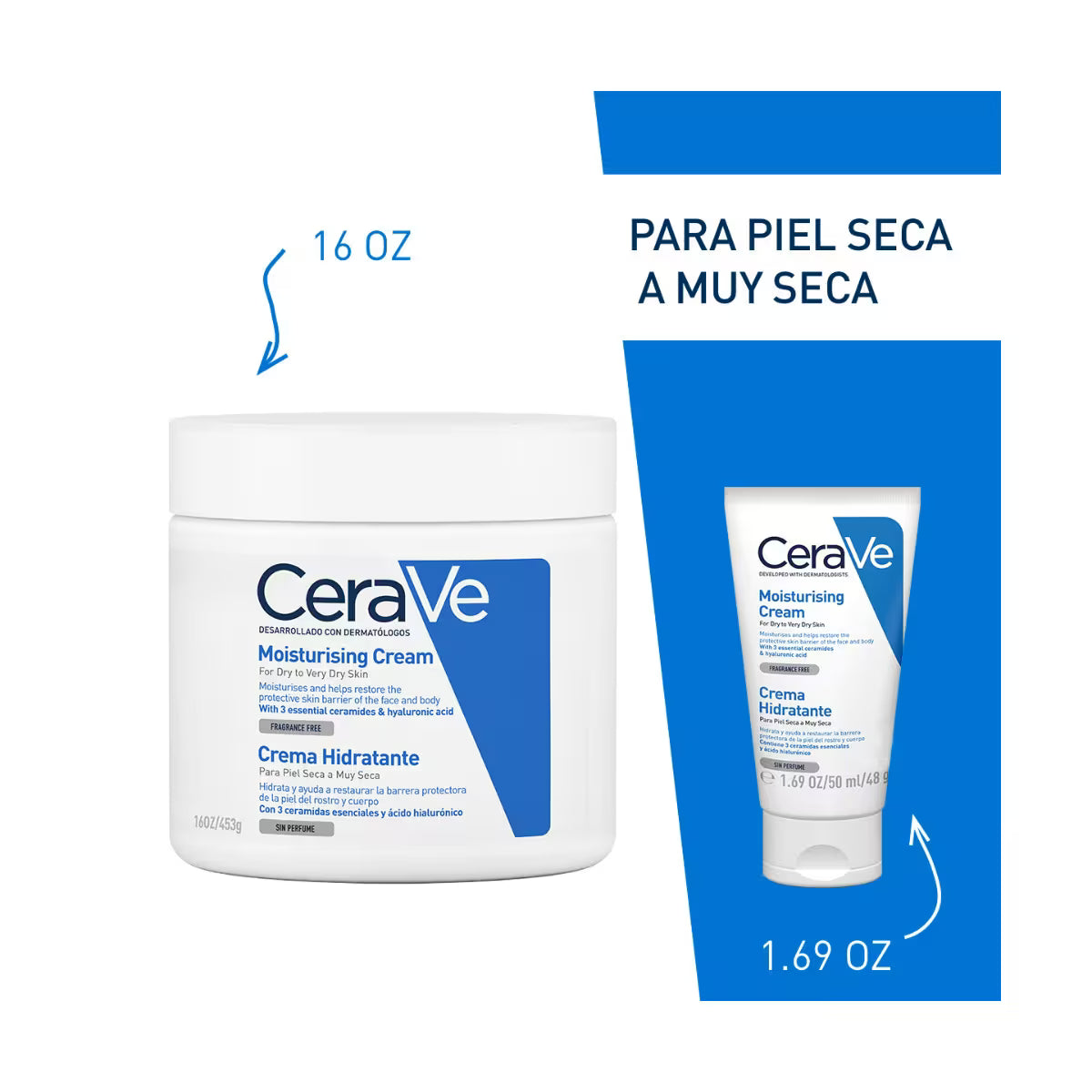 CeraVe Kit Crema Hidratante 454 g + Crema Hidratante 50 ml