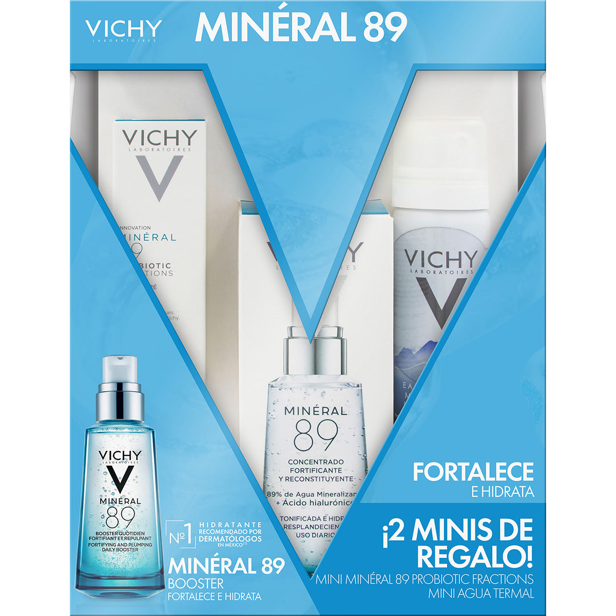 Vichy kit mineral 89 xmas 2023 fortalece e hidrata.