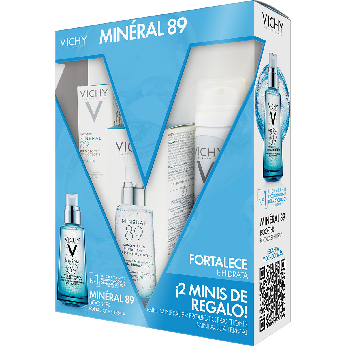 Vichy kit mineral 89 xmas 2023 fortalece e hidrata.