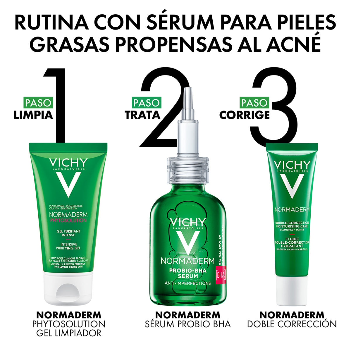 Vichy Kit Normaderm serum probio-bha anti imperfecciones.