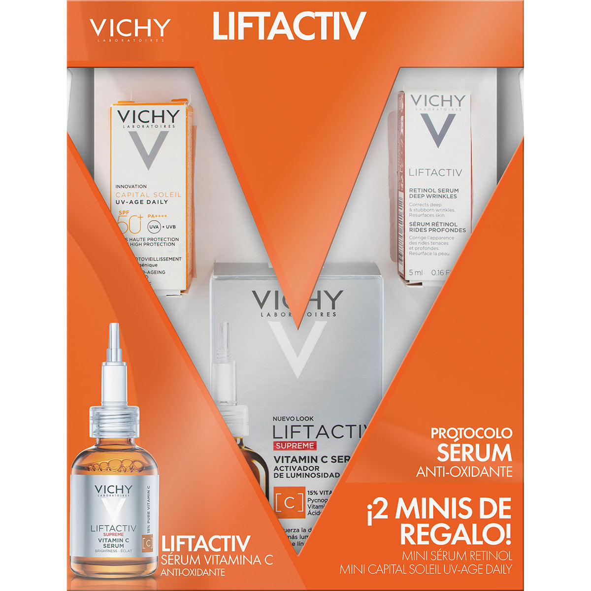 Vichy Kit Liftactiv Supreme Vitamin C, Protocolo anti-oxidante.