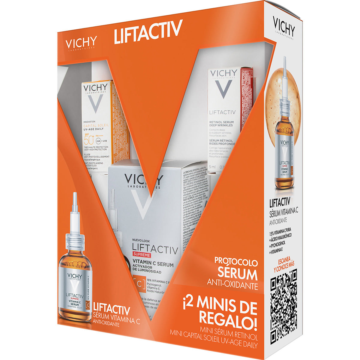Vichy Kit Liftactiv Supreme Vitamin C, Protocolo anti-oxidante.