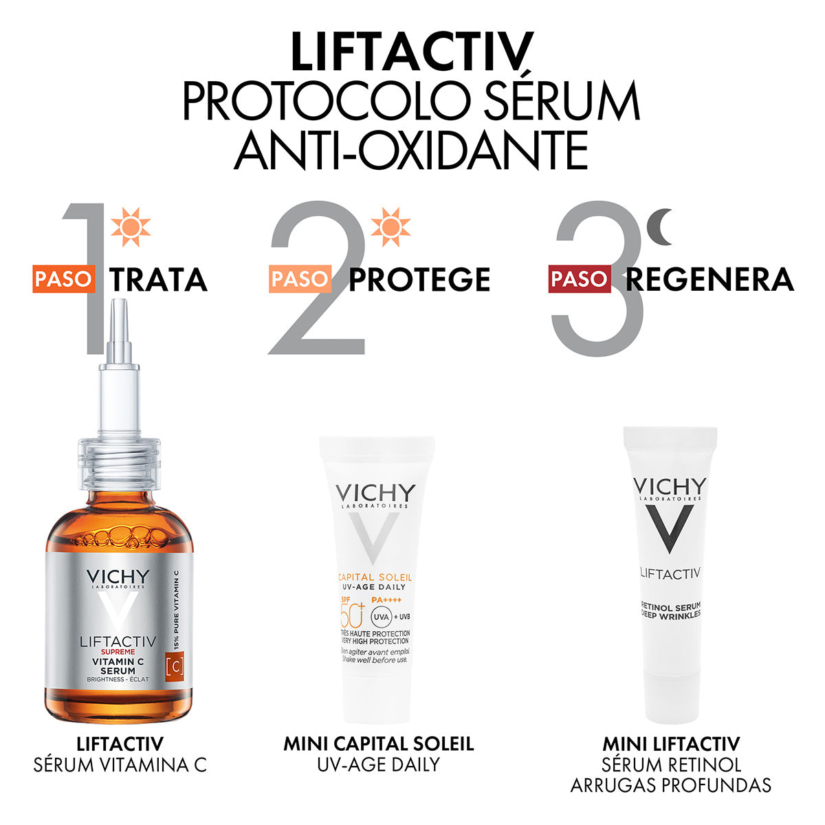 Vichy Kit Liftactiv Supreme Vitamin C, Protocolo anti-oxidante.