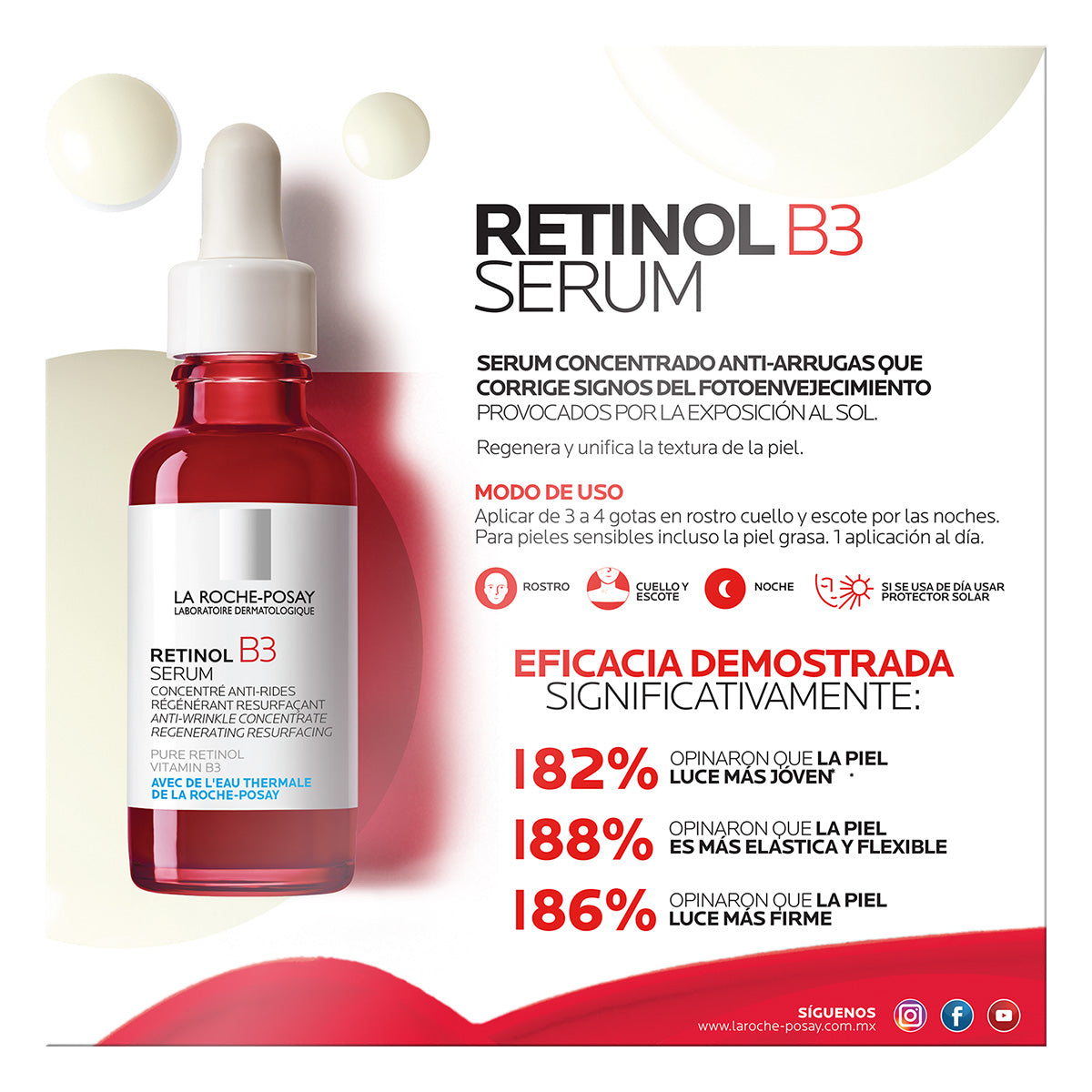 La Roche Posay Kit retinol B3 anti-manchas y arrugas.