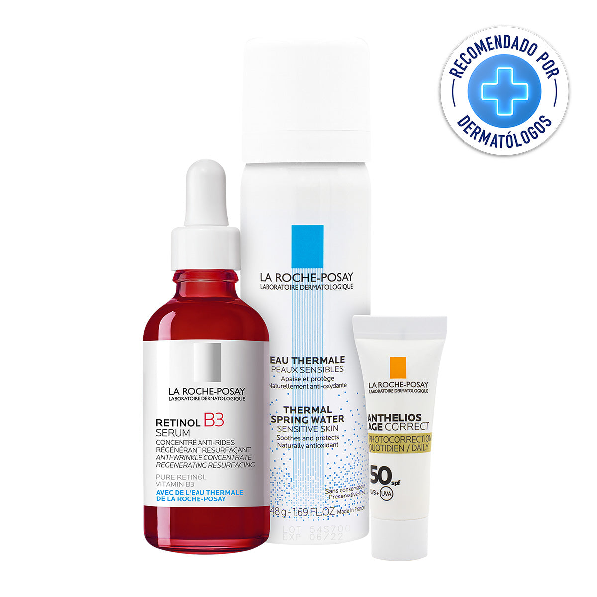 La Roche Posay Kit retinol B3 anti-manchas y arrugas.