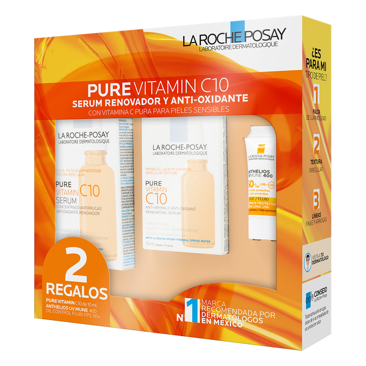 La Roche Posay Kit renovador y anti-oxidante con vitamine C10.