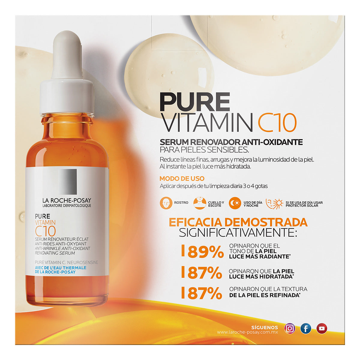 La Roche Posay Kit renovador y anti-oxidante con vitamine C10.