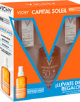 Vichy KIT-CAPITAL SOLEIL AGUA PROTECTOR SOLAR 200ML+CAPITAL SOLEIL UV-AGE DAILY TEINTE TINTED 3ML+CAPITAL SOLEIL UV-AGE DAILY 3ML.